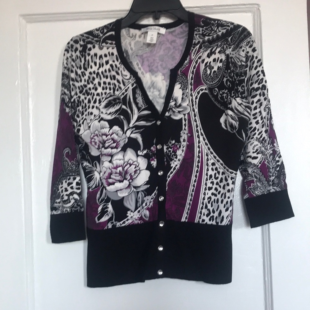 White House Black Market cardigan. Multi-color, M.